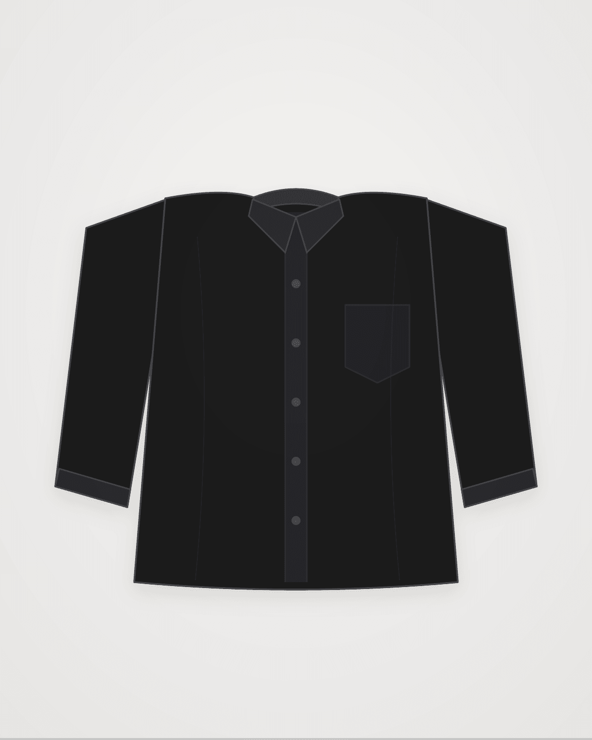 Pattern 01 in Black, laid flat, front