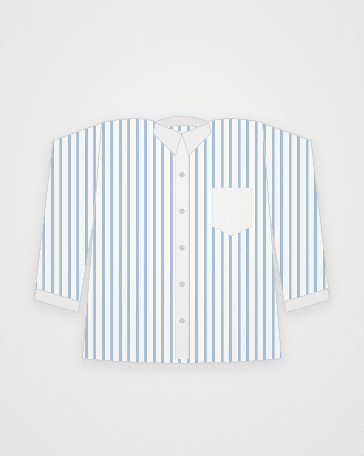 Pattern 01 in Sky Stripe, laid flat, front